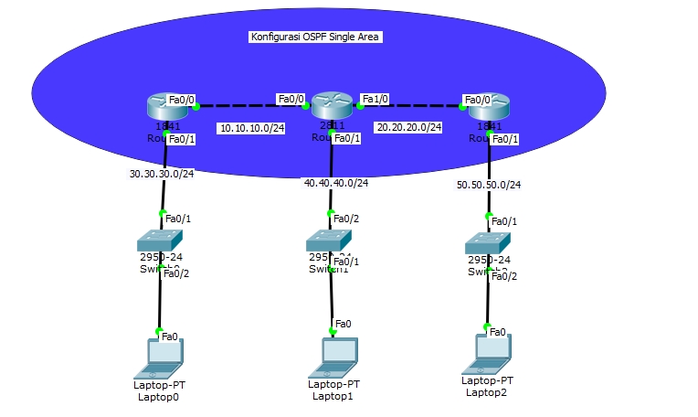 Area single. Типы маршрутизаторов OSPF.